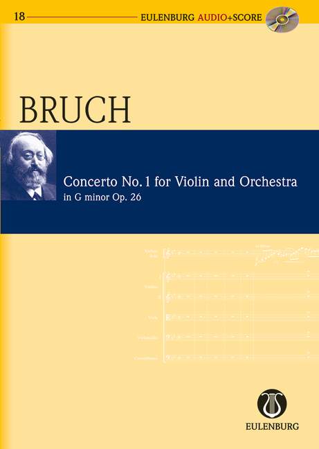 Bruch: Concerto No. 1 G minor Opus 26 (Study Score + CD) published by Eulenburg